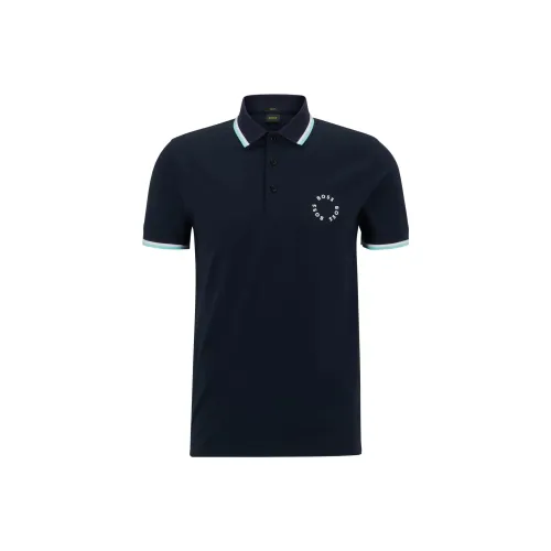 Hugo Boss Темно-синие Мужские Поло