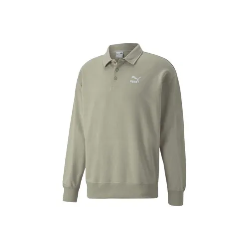 PUMA Sports Life Collection Мужская рубашка поло в горохово-зеленом цвете