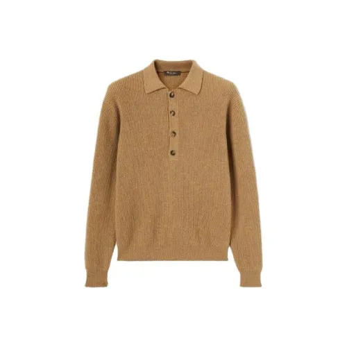 Loro Piana Коричневая Мужская Рубашка Поло