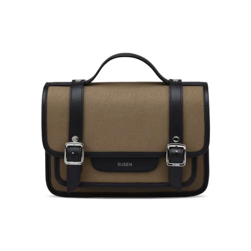 SUSEN Canvas Bag Portable Single Shoulder Crossbody Post Bag Unisex SUSEN Холщовая сумка Портативная Одно плечо Через плечо Почтовая сумка Унисекс