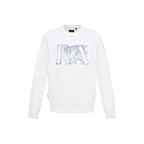 RARE Круглый вырез Свитшот Мужской Белый