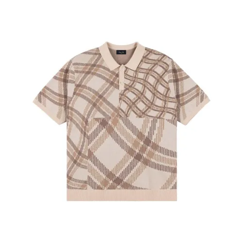 Dime MTL SS25 Поло Унисекс Коричневый