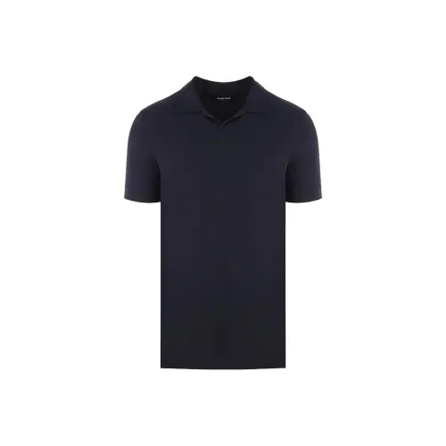 GIORGIO ARMANI SS23 Поло Мужское Темно-синий