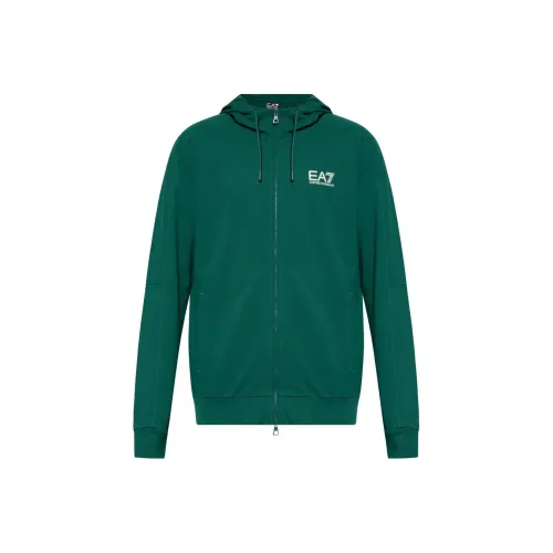 EMPORIO ARMANI EA7 SS24 Свитшот Мужской Зеленый