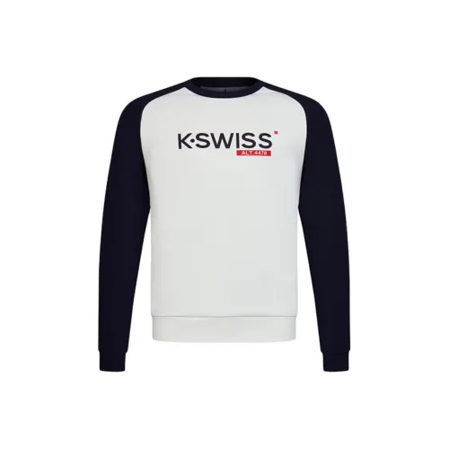 KSWISS FW24 Свитшот Мужской Белый эвриалы