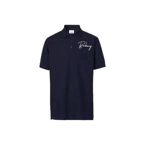 Burberry FW22 Поло Мужское Темно-синий