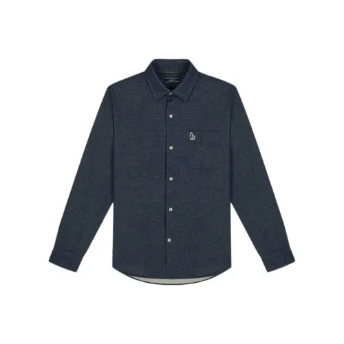 HAZZYS Рубашка Мужская Темно-Синяя