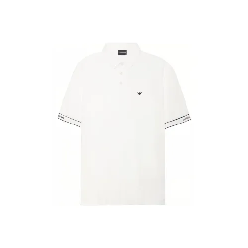EMPORIO ARMANI Белая Мужская Рубашка Поло