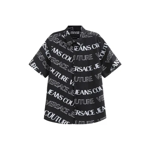 VERSACE JEANS COUTURE SS24 Рубашка Мужская Черная