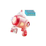 Розовый Кролик Пузырьки Машина [1 бутылка раствора пузырьков + 20 упаковок концентрата]