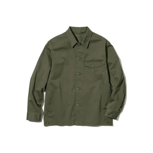 UNIQLO Темно-оливковые мужские рубашки