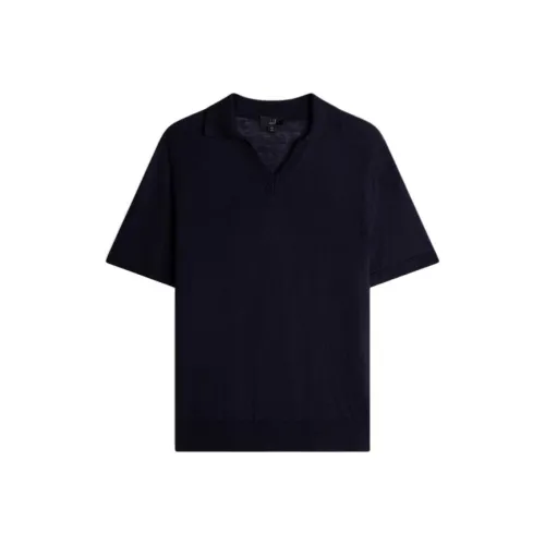 Dunhill FW24 Поло Мужское Морской Синий