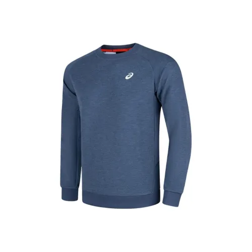 Asics Мужская беговая толстовка темно-синий