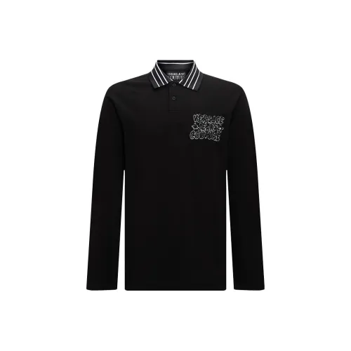 VERSACE JEANS COUTURE FW23 Поло Мужское Черное