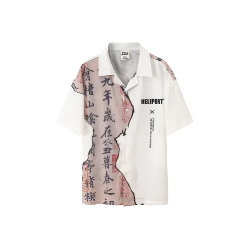 HELIPORT Рубашка Летняя Унисекс Белая