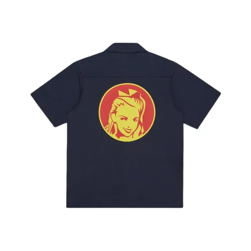 ICECREAM SS24 Рубашка Унисекс Морской Синий