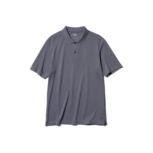 UNIQLO AIRism Mesh Series Поло Унисекс Темно-Серый