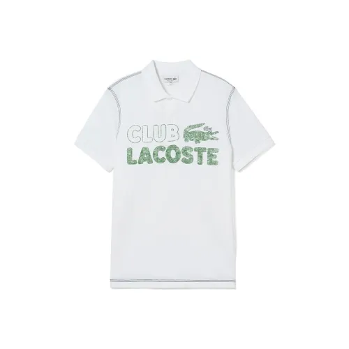 Lacoste Белая Мужская Поло