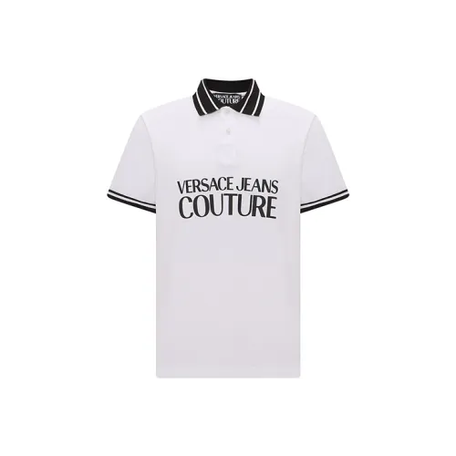 VERSACE JEANS COUTURE Белая Мужская Рубашка Поло