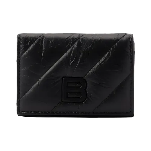 Balenciaga Тисненая Телячья Кожа Кошелек Женский Черный