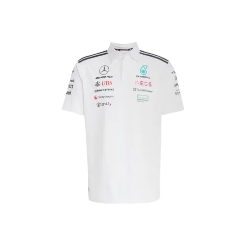 Adidas TEAM WHITE/BLACK Мужское Поло