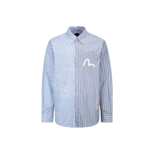 EVISU Blue Men's Shirts EVISU Синий Мужские Рубашки