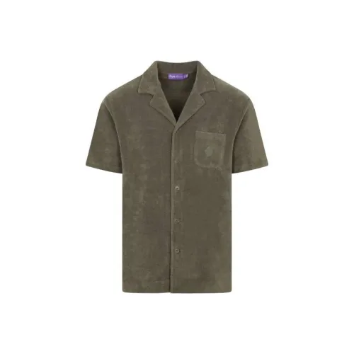 Ralph Lauren Purple Label Оливковые Мужские Рубашки