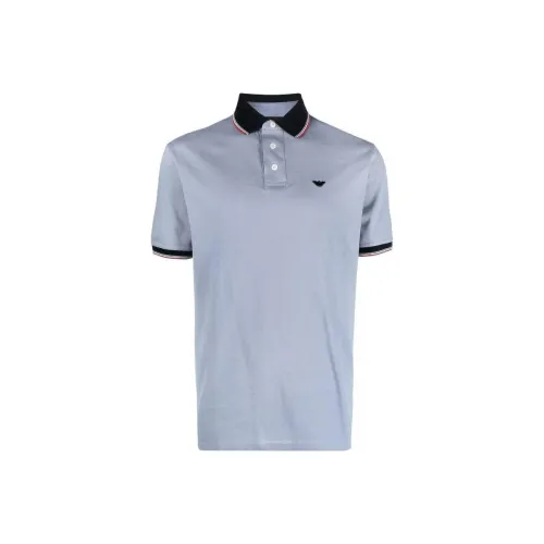 EMPORIO ARMANI SS23 Поло Мужское Синее