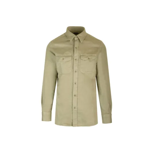 TOM FORD Зеленые Мужские Рубашки