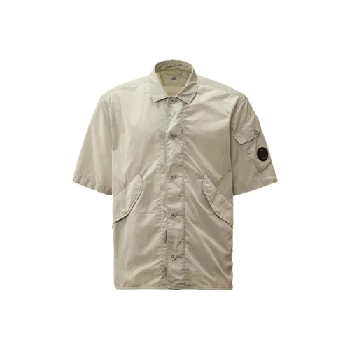 C.P.Company SS25 Рубашка Мужская Синяя Лиса Серый