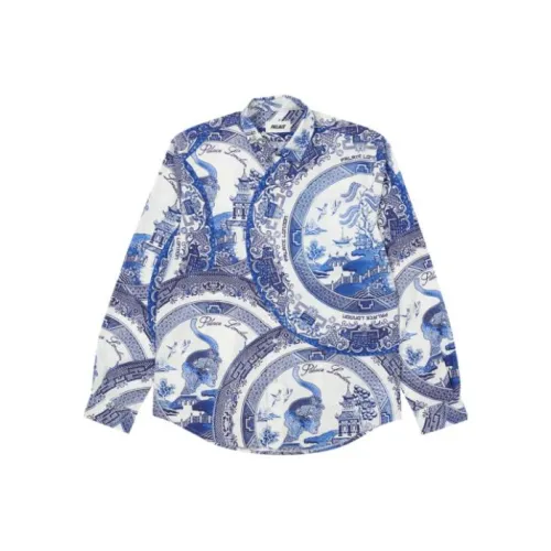 PALACE Морской Синий Унисекс Рубашки