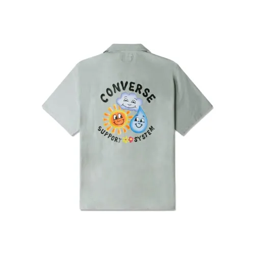 Конверс Рубашка Мужская Серая Зеленая