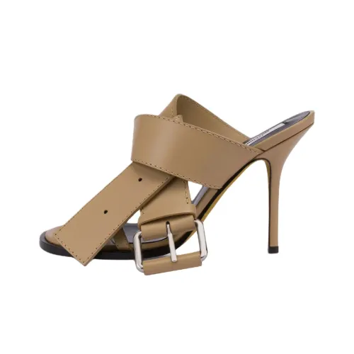 MOSCHINO Слипоны 10 см Женские Коричневый