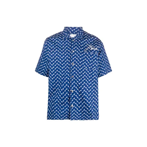 RHUDE Мужские Синие Рубашки