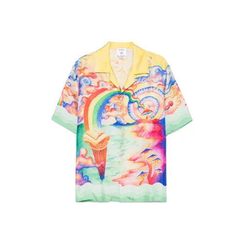 CASABLANCA FW24 Рубашка Мужская Лимонно-Желтая