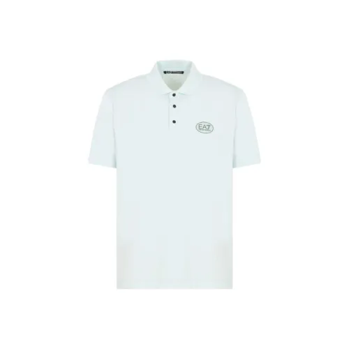 EMPORIO ARMANI EA7 SS25 Поло Мужское Светло-Зеленое