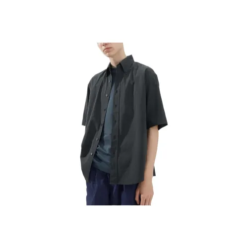 Uniqlo U Collection Рубашка Мужская Темно-Серый