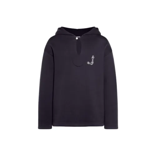 Jacquemus FW24 Fisherman Логотип Толстовка Мужская Темно-синий Темно-морской Синий