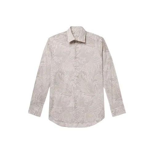ETRO Светло-янтарный Мужские Рубашки