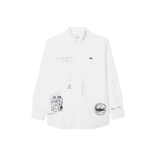 LACOSTE Белая унисекс рубашка