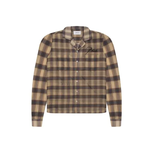 RHUDE Хаки Мужские Рубашки