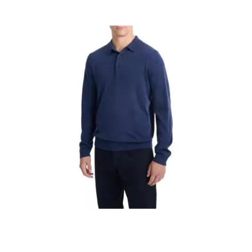 VINCE Синий Мужская Поло