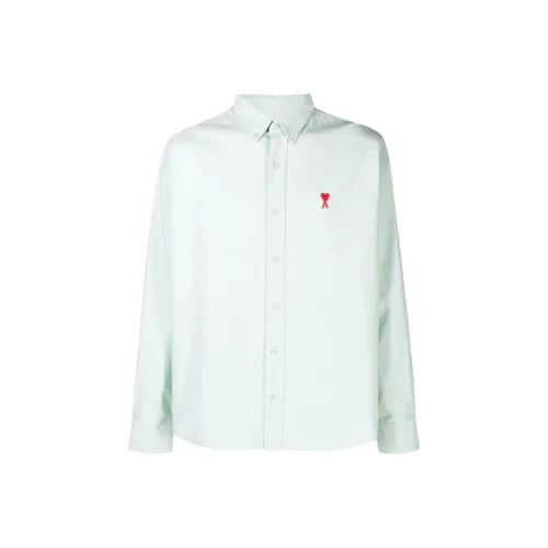 AMIPARIS SS22 Рубашка Мужская Светло-Зеленая