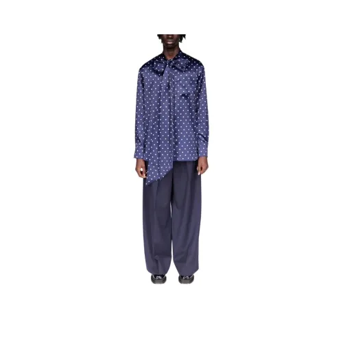 SIMONE ROCHA Рубашка Мужская Темно-синяя