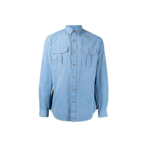 Polo Ralph Lauren FW22 Рубашка Мужская Синяя