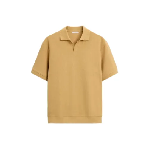 ZARA Горчичный Мужской Поло
