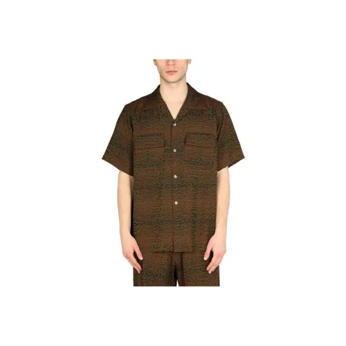 Needles Collaboration Коричневые Мужские Рубашки