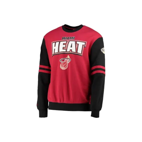 NBA x Mitchell Ness Miami Heat Over Crew 2,0 By Scarlett Свитшот Мужской Черный
