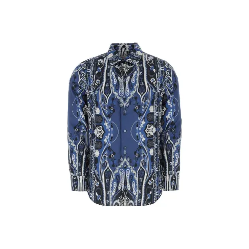 ETRO Мужские Синие Рубашки