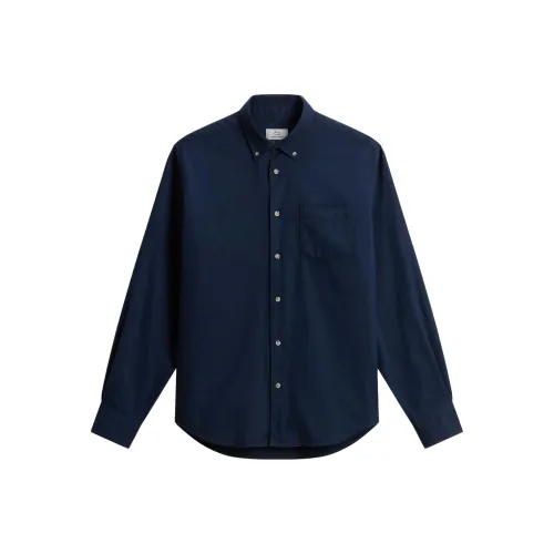 WOOLRICH Мужские рубашки синие